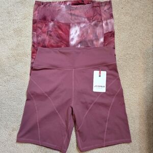 Bebe And Joyspels Amazon Brand Athletic Bike Shorts 2 Pairs Pink XL